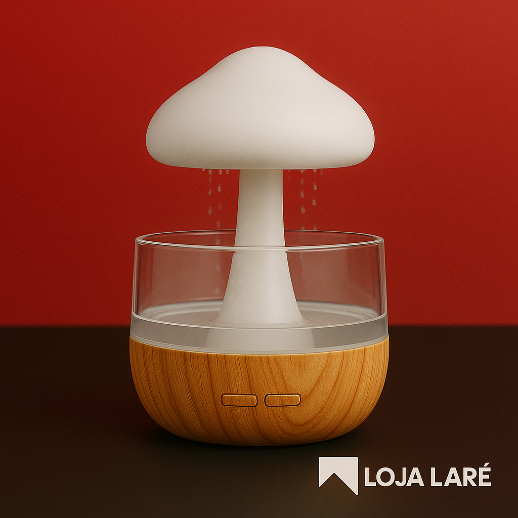 LareNuvem® - Umidificador com som de chuva