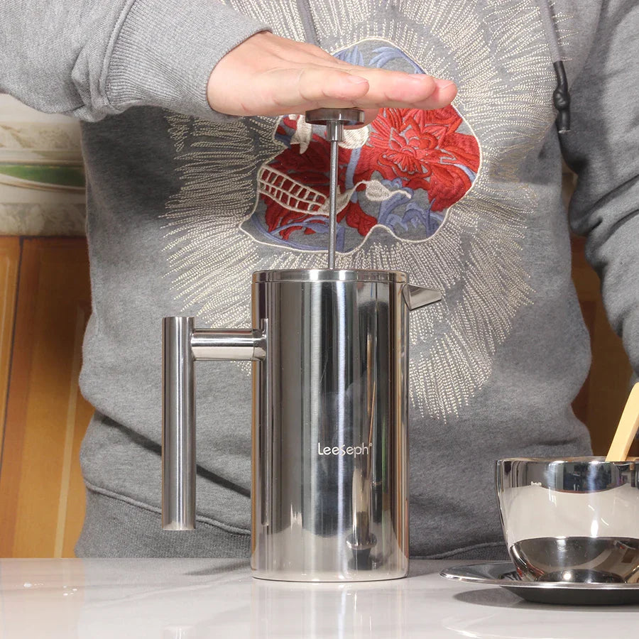 Cafeteira Prensa Francesa Aço Inoxidável