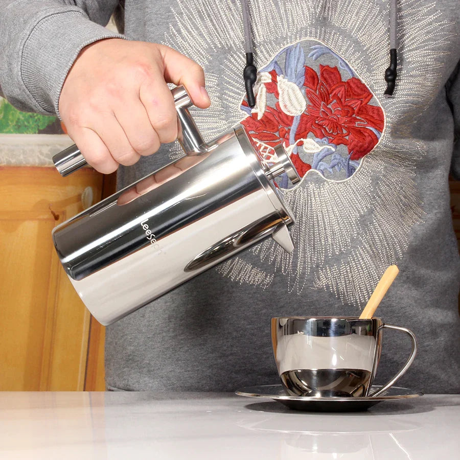 Cafeteira Prensa Francesa Aço Inoxidável