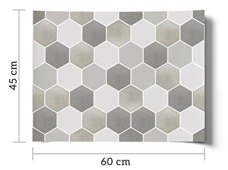 Papel de Parede Lavável Hexagonal Matine - Loja LARe